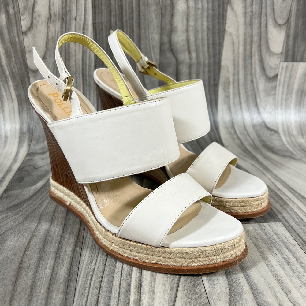 Pollini Wedge Heel Jute Platform Sandals 40 / 9.5